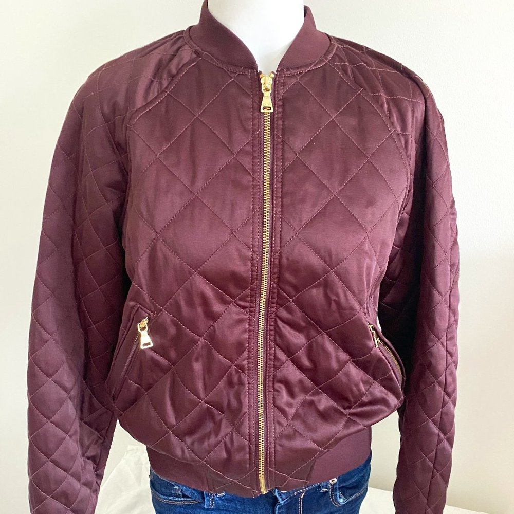 Quilted Bomber Jacket